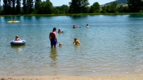 Lake and Beach at Puivert